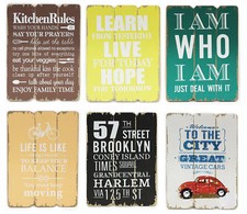 Wandbild Holz 28x21 Sprüche