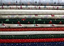 Weihnachtsstoffe verschiedene Designs Baumwolle Webware Weihnachten 50 cm