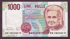 ITALIEN 1000 LIRE Banknote