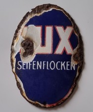 altes Türschild / Emailschild , LUX - Seifenflocken