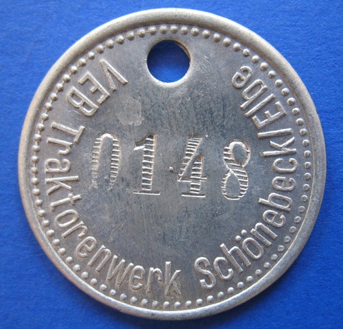 Alte wertmarke schönbeck - alte,
