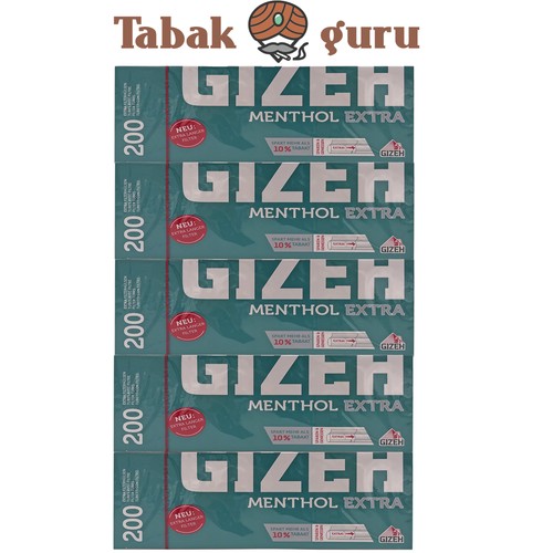 1000 gizeh menthol extra - menthol,