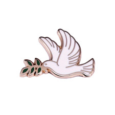 Friedenstaube Anstecker Pin Frieden Peace Anstecknadel Button Emblem Dove Taube