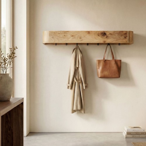 Wandgarderobe massivholz 100cm - massivholz,