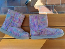 UGG  Stiefel LAMMFELL Gr.38 UK5 Regenbogenfarben Neu