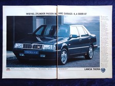 Lancia Thema 8.32, originale Werbung aus 1988  3-seitig !!
