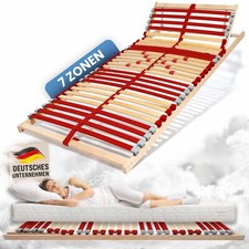 Lattenrost Lattenrahmen "RUBY" Härtegrad verstellbar 28 Leisten Mittelband