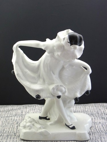 Porzellanfigur clown um - porzellanfigur, ca.um