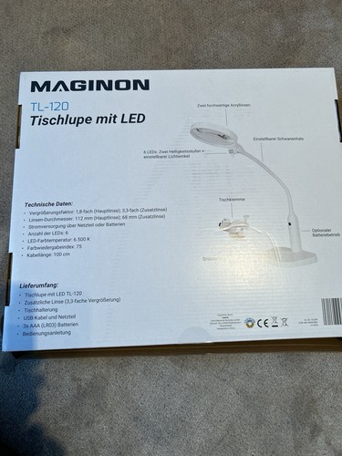Maginon tischlupe mit - maginon,