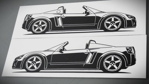 Opel speedster sticker - opel,