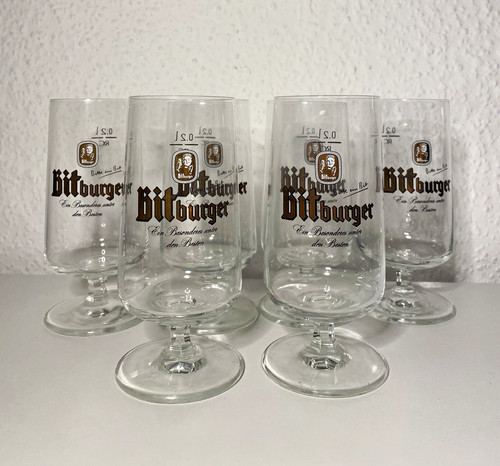 Bitburger biergläser set - biergläser, 5