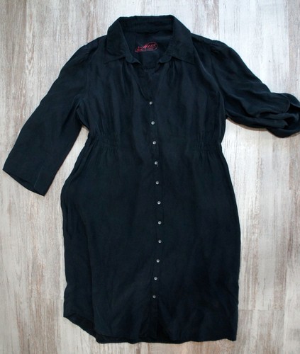 Mexx seidenkleid schwarz - 40,