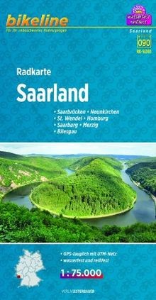 Bikeline radkarte saarland - radkarte,