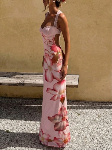 Elegantes langes damenkleid - elegantes,