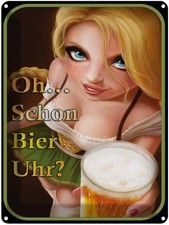 Blechschild 40x30 cm Pinup Oh