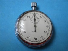 Alte Mechanische Stoppuhr Agat USSR 15 Jewels Old Mechanical Stopwatch