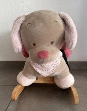 Gebraucht / Nattou / Plüsch Schaukeltier aus Holz in gutem Zustand