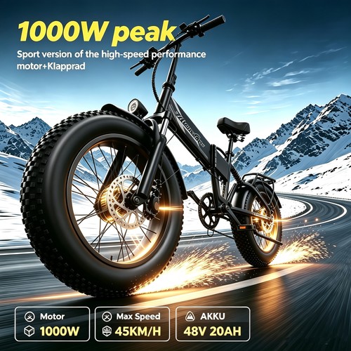Elektrofahrrad 1000w - 20'',
