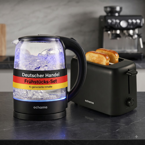 Glas wasserkocher toaster - glas,