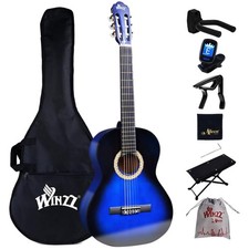 Konzertgitarre 4/4 Set Blau 39