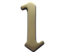 Hausnummer Bronze satiniert "1" 120 mm