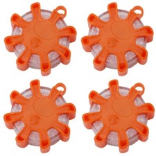 4Pcs LED Warnblinkleuchte Pannenleuchte Unfalllicht rotierend inkl. Batterien AG