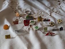 Über 15 Pins/Buttons/Anstecker Brazil/LTU/Coca Cola/Radio Köln/Bayer Fanergie