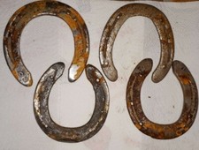 Hufeisen aus Stahl von Kaltblutpferd, ohne Hufnägel, 1 Stück, Glücksbringer