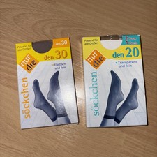 Nur Die 2 x Söckchen Socken 30 20 Den Perle Schwarz 2 Paar Feinstrumpfsocken