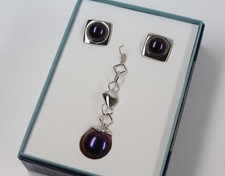 Pierre Lang Schmuck Set Anhänger und Ohrclips silberfarben