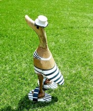 Laufente in Badelatschen+ Hut