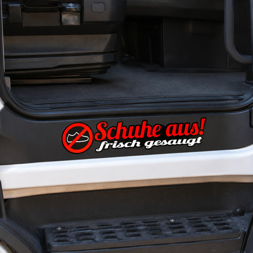 Lkw aufkleber schuhe - 2x, aus