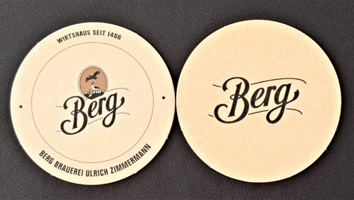 Bierdeckel berg brauerei - bierdeckel,