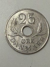 Münze Dänemark 25 Öre 1967