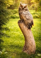 Holz Eule Eiche Geschenk