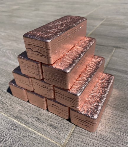 10x 1kg kupferbarren - 10x, 99%