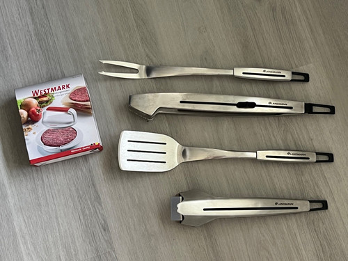 Großes grillbesteck set - großes,