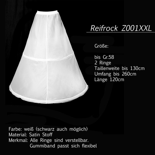 Z001 reifrock ringe weiß - 2,