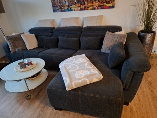 Neuwertige eckcouch grau - eckcouch,