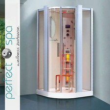 Infrarotkabine Dampfdusche Santorin Wärmekabine Infrarotsauna Dampfsauna