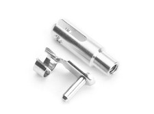 Alu-Gabelkopf M4 mit 3mm Federklappbolzen, 5 Stück