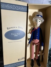 Steiff Filzfigur Replica "Uncle Sam"  48,5cm 1994 mit Original Verpackung!