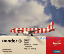 Herpa Wings 1:500  Airbus A320  Condor D-ANCZ Passion  538572  Modellairport500