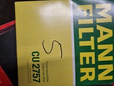 MANN-FILTER CU 2757 Innenraumfilter Pollenfilter für OPEL ZAFIRA B (A05)