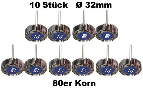 10x fächerschleifer korn - 10x,