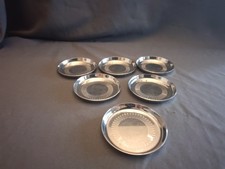 6 x Untersetzer Edelstahl Ø ca. 8,5 cm