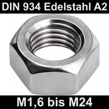 Sechskant-Muttern DIN 934