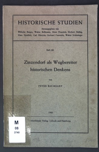 Zinzendorf als wegbereiter - als,