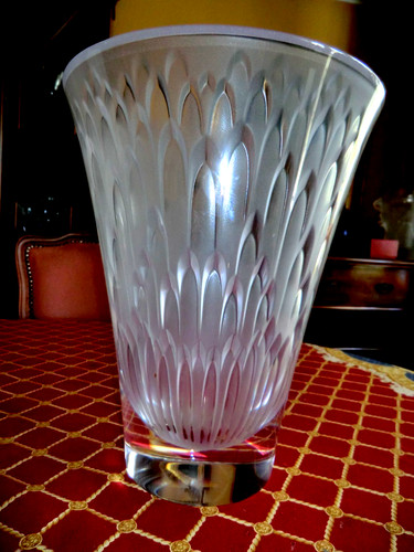 Vintage vase farblos kristall - vintage,