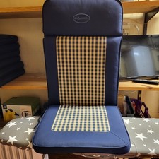 Gartenstuhlauflagen Hochlehner, Sun Garden, blau/gelb